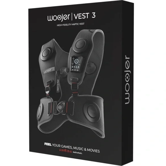NIB - Woojer High-Fidelity Haptic Vest 3 for VR, Games, Music, Movies & Wellness