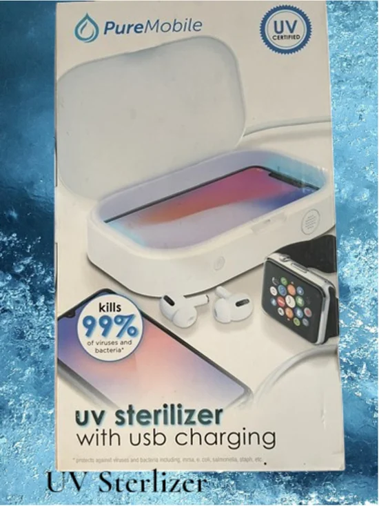 Vivitar UV Sterilizer with USB Charging Kills 99% of Viruses and Bacteria