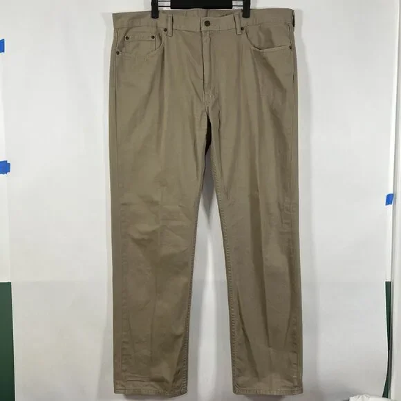 Levi's 559 Relaxed Fit Straight Leg Jeans Mens Size 42x34 Beige Tan White Tab