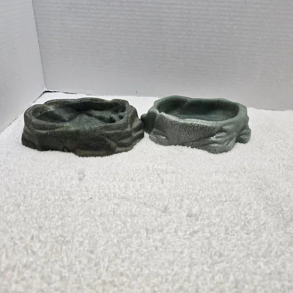 Zoo Med Reptile Habitat Water Dish One Size Dark Green Light Green