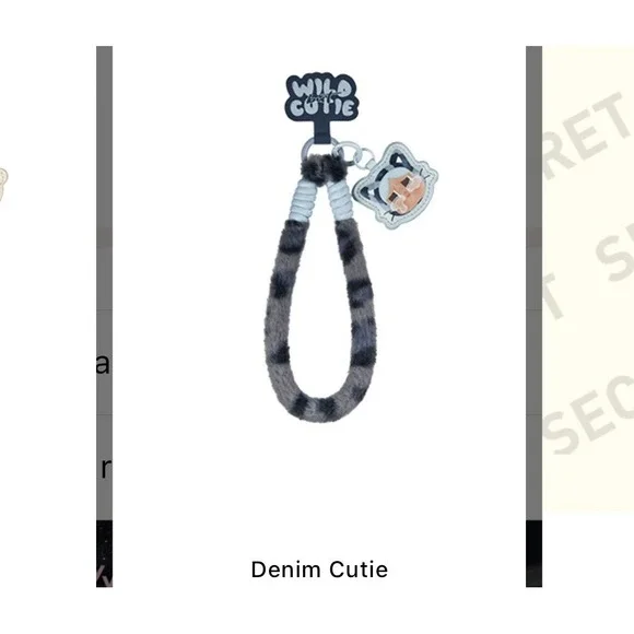 POPMART PopNow Wild But Cutie Phone Charm, Denim Cutie