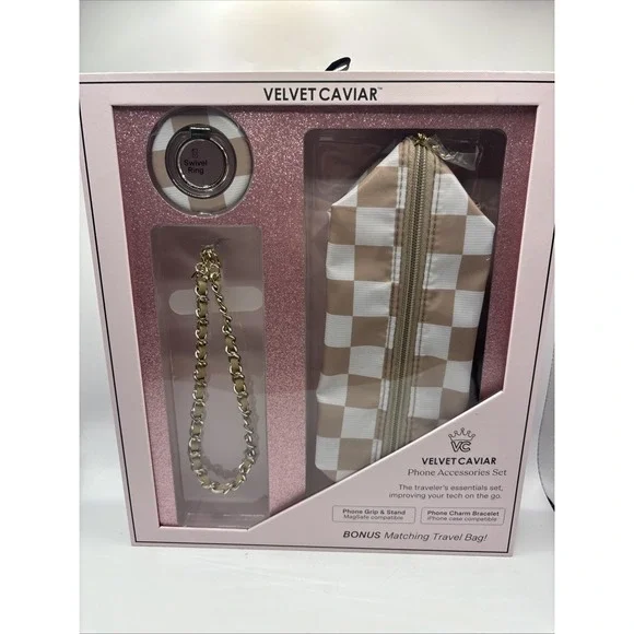 VELVET CAVIAR Phone Accessories Set - Nude Vibe Check