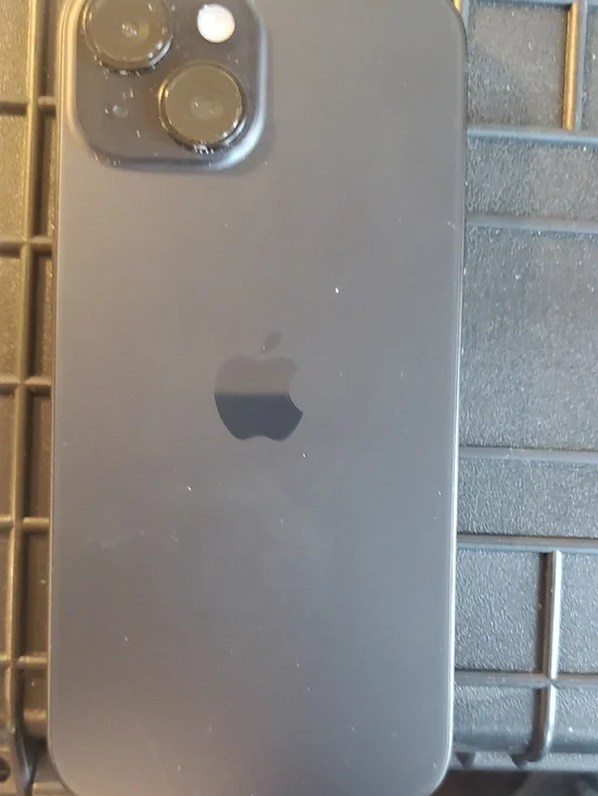 Apple iPhone 15 Black Matte Back with Dual Camera