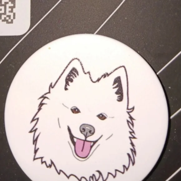 POP SOCKET American Eskimo dog grip/stand/holder cell phones & tablets NWT