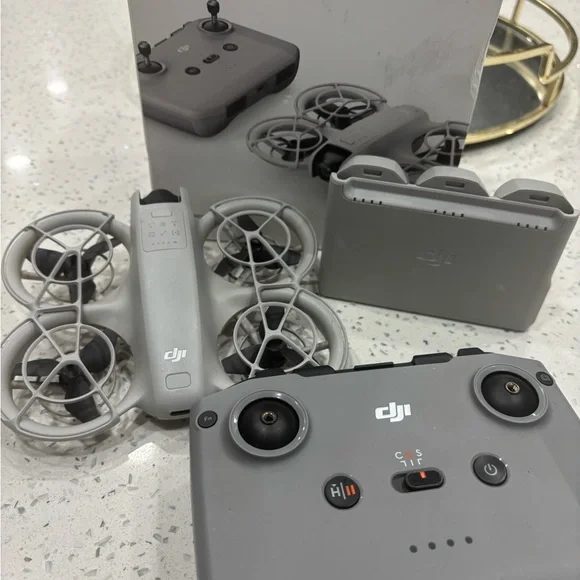 DJI Gray Drone with Controller and Accessories