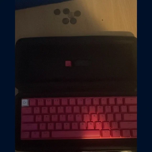 Logitech Pink and Black Keyboard