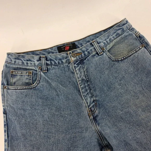 VTG 90's American Eagle Dungarees Mens Jeans Denim Straight Leg Pants Size 34x32