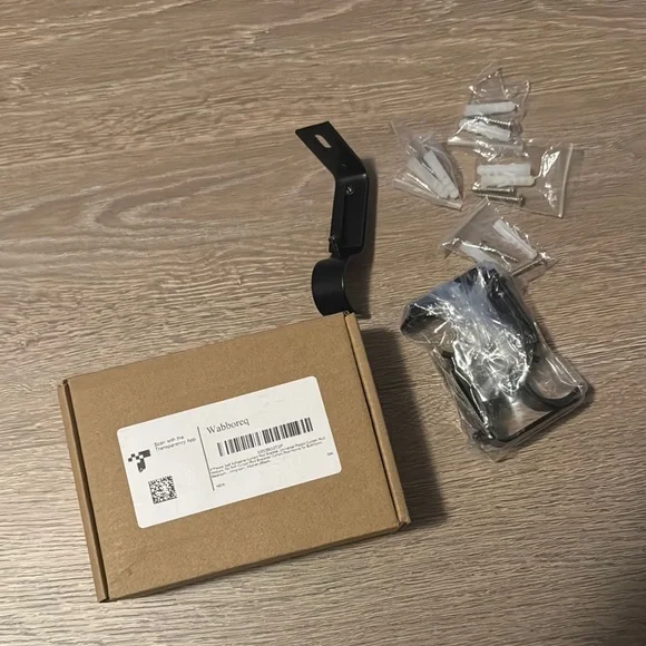 Black Curtain Rod Bracket (Drill in)