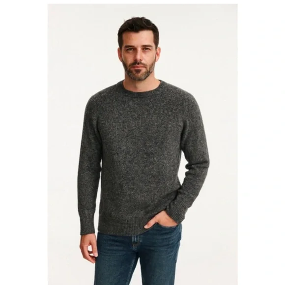 J. Crew Men's Dark Gray Crewneck Sweater