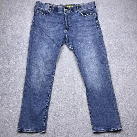 lee extreme motion straight leg jeans blue 40x30