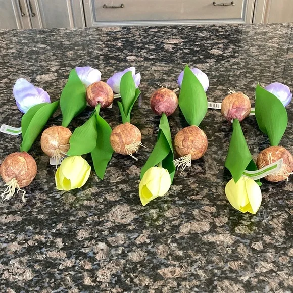 ASHLAND FAUX TULIP BULBS SET OF 8 NWT