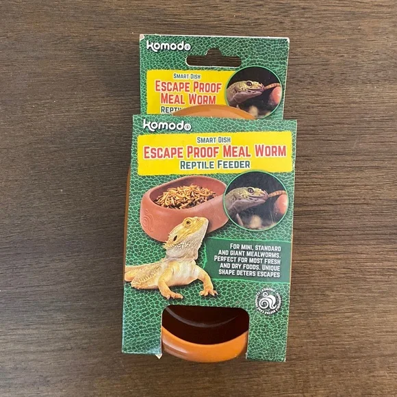 Komodo Smart Dish Escape Proof Meal Worm Reptile