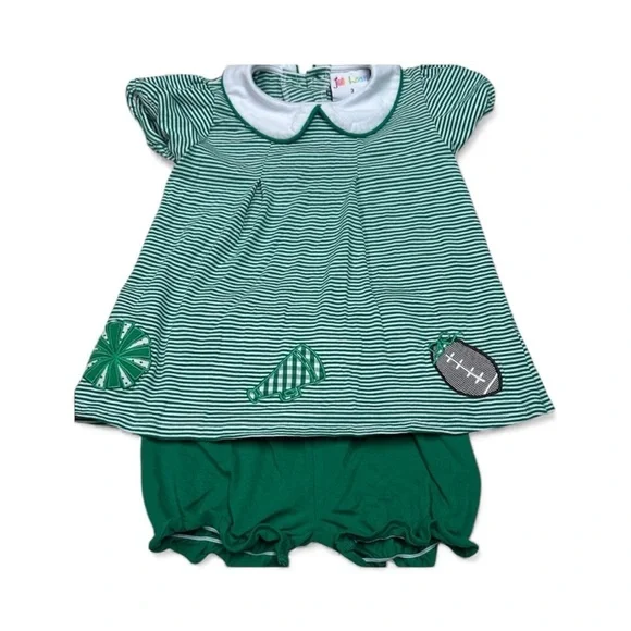 Jelly BeanGreen Striped Kids Set