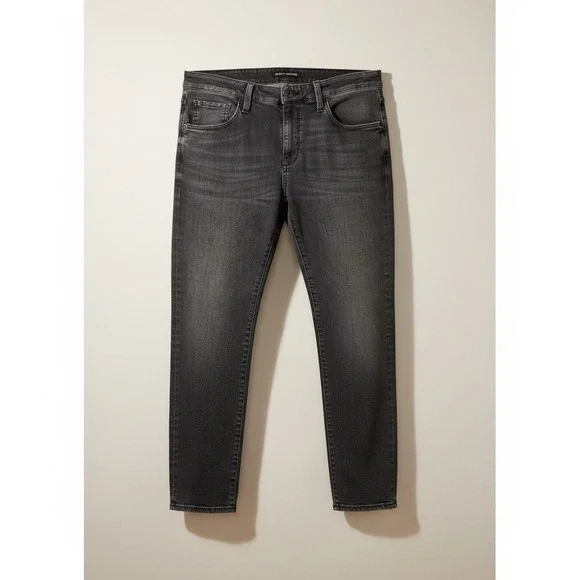 Mavi Mens Slim Fit Dark Grey Faded Denim Jeans 34x28 XSU08282