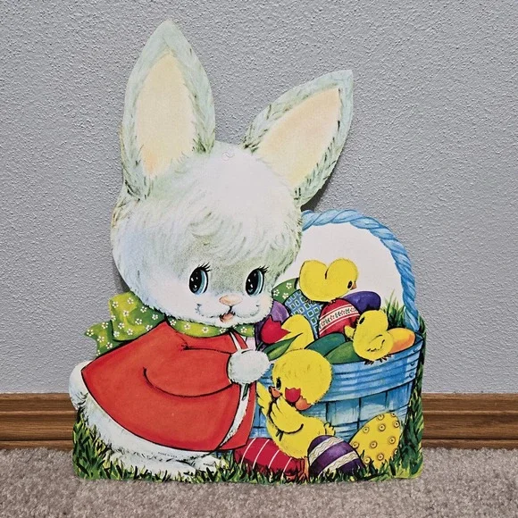 Easter Bunny Cardboard Die‎ Cut Chicks Basket Eggs Tulip Bunny