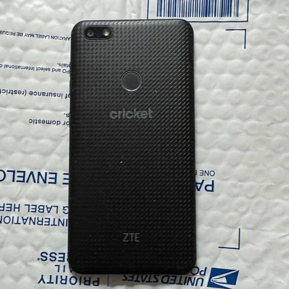 ZTE Cricket Black Textured Smartphone
