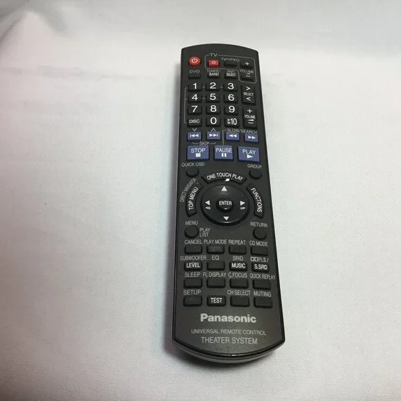 PANASONIC EUR7662YW0 DVD HOME THEATER SYSTEM REMOTE - See Vid of Testing WORKS!