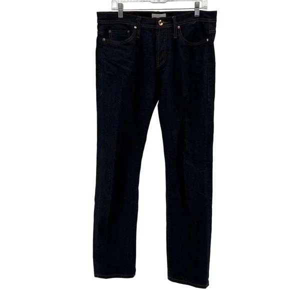 The Unbranded Brand UB222 Tapered 11oz Raw Indigo Selvedge Denim Jeans Mens 33