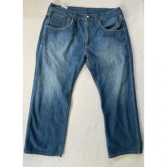 8 Pocket 90s Y2k Levi's Mens 38 x 30 569 Loose Straight Jeans Blue Medium Wash