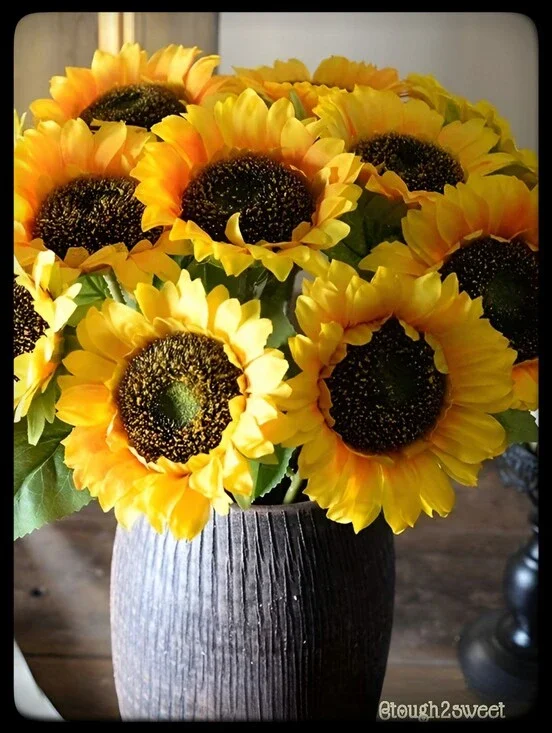 🆕SUNFLOWER BUNCH OF 20 COLORFUL LARGE SUNFLOWERS🌻FOR DECOR & OUTDOOR USE