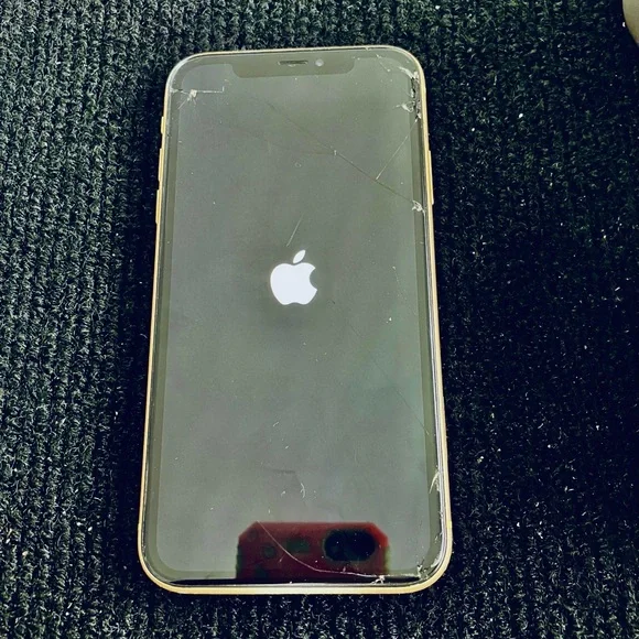 Apple iPhone XR- - Black and Yellow Parts Locked