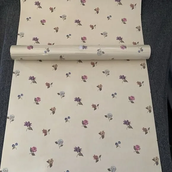 J Josephson Vintage Floral Small Print Wallpaper TRM 4041, 20.5 In. X 11yds