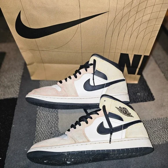 Jordan Air Jordan 1 Mid SE Craft Mens 11 Celestial Gold Good
