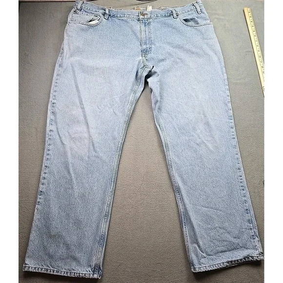 Eddie Bauer Edition Denim Jeans W44xL34 Relaxed‎ Fit Basic Heavy Light Wash