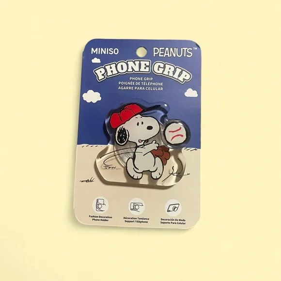 Peanuts Phone Grip - Red and White