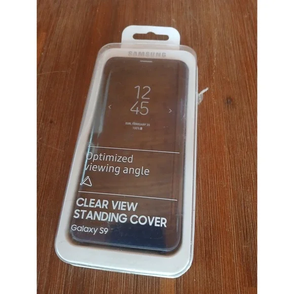 Official Genuine Samsung Galaxy S9 Clear View Standing Case Cover Blue ZC3‎