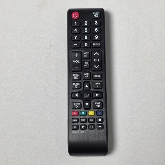Samsung TV Remote Control BN59-01199F Smart Hub Black Replacement Accessory