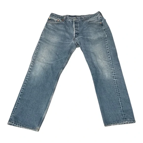 Levi's 501’s Blue Straight Jeans Classic Denim Vintage 40x28