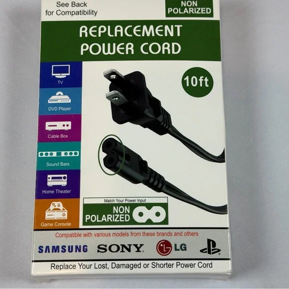 Samsung Non-Polarized Black Power‎ Cable