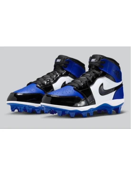 Nike Air Jordan 1 Mid TD Game Royal Blue Black FJ6805-401 Football size 10.5