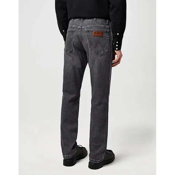 Wrangler Black Denim Jeans USA‎ Made Mid-Rise Straight Leg Rigid - Size 27