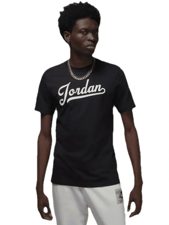 Jordan Flight Mvp Short-Sleeve Men Black T-shirt Size Large