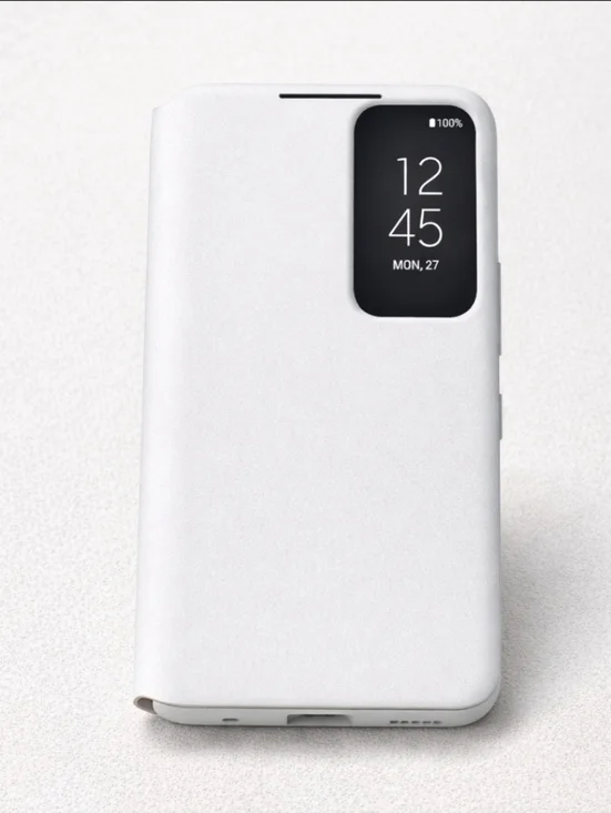 Samsung Galaxy S22+ S-View Flip Cover OEM Smart Clear View Case White EF-ZS906