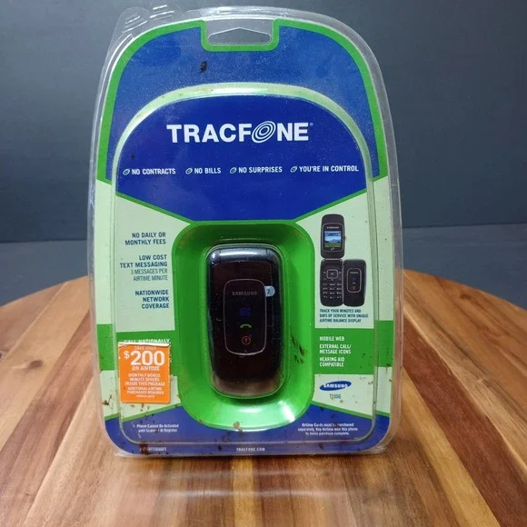Samsung T155G Black Tracfone‎ Wireless Flip Phone Burner OBSOLETE NOVELTY PROP