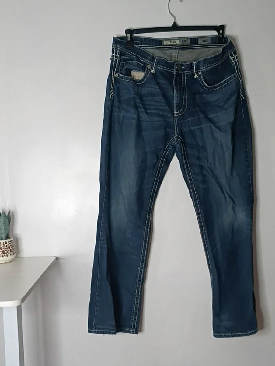 BKE Denim Tyler Jeans in Medium Blue mens 36 regular 36r