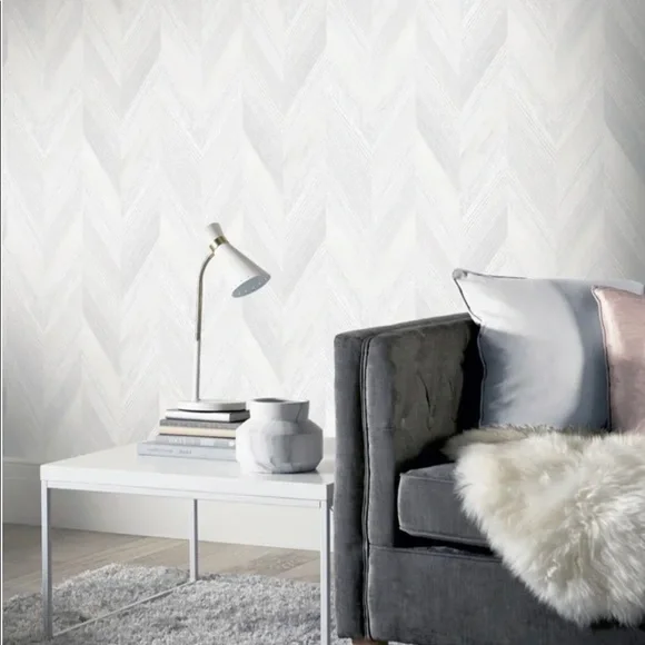 Belah Wood Neutral Peel and Stick Wallpaper 19’x20.8”