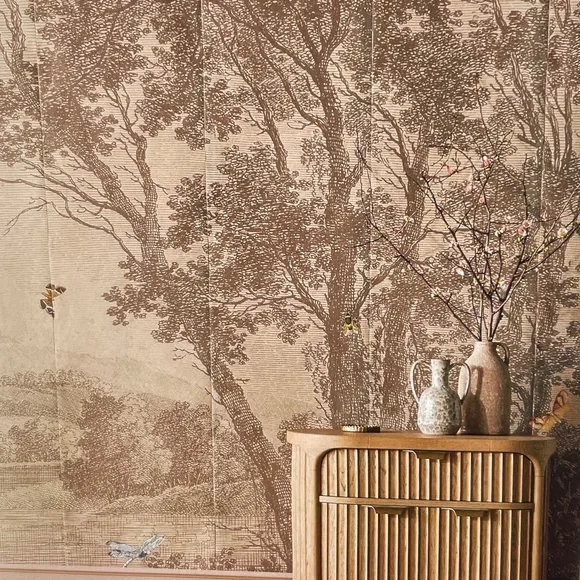 Anthropologie Woodchip & Magnolia Zephyr Wallpaper Mural