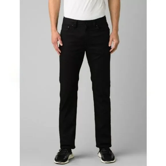 Men's Prana Bridger Slim Fit Black Out Jeans Size 34/32