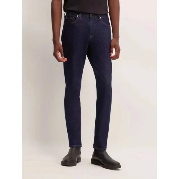 Everlane Uniform Slim Fit Dark Wash Mens Jeans Organic Cotton‎ Size 31x32