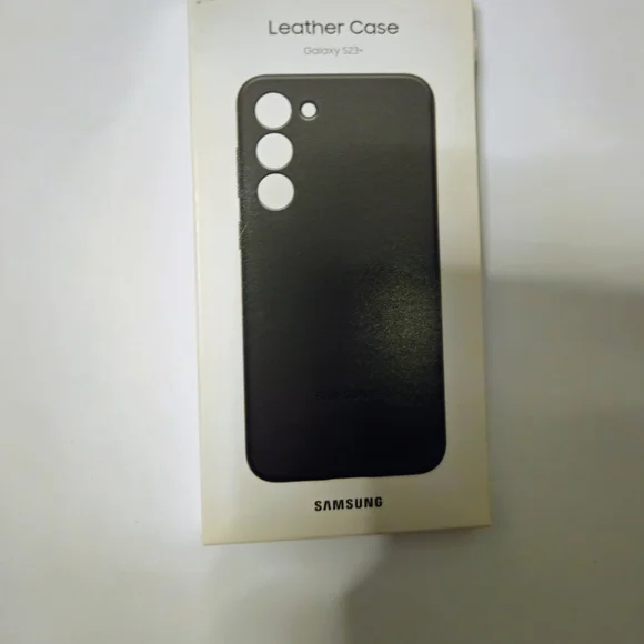 Samsung Black Leather Case for Galaxy S23+