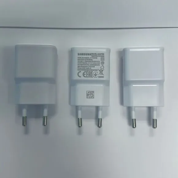 New Samsung EU USB Charger European Travel Adapter 100-240V (EP-TA50EWE) (3Pack)