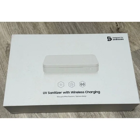 Samsung UV Sanitizer with Wireless Charging -‎ Kills 99% Bacteria - NEW