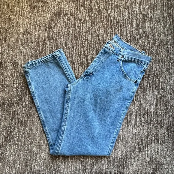 Wrangler Men's Straight Regular Fit‎ Jeans Blue Size 34x32 5- Pocket Normcore