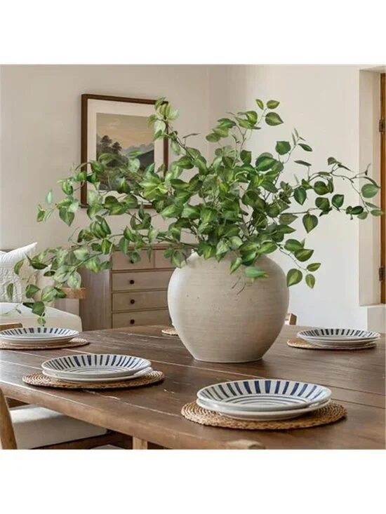 Artificial Eucalyptus Stems Faux Silk Greenery Branches Wedding Home Decor