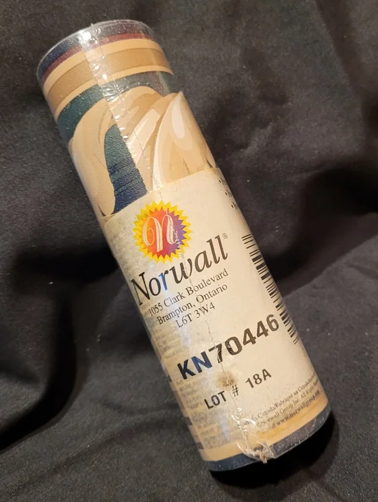 NEW Vintage Norwall Vinyl Wallpaper Border KN70446 Single Roll Leaf Scroll