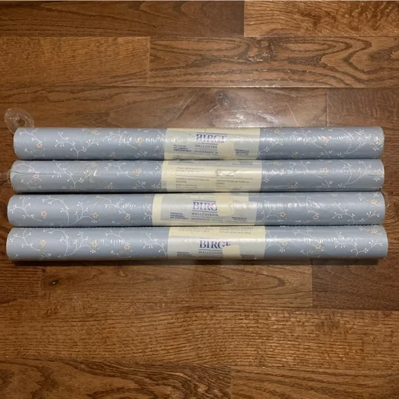 Vintage Birge Wallpaper Lot of 4 double rolls